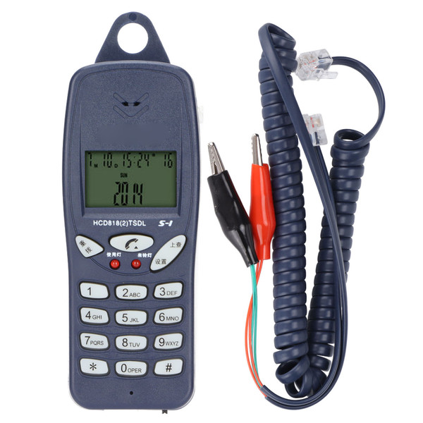 Telecom Check Telephone Dedicated Check Line with Clips Caller ID Callback FSK DTMF Dual System for Telephone