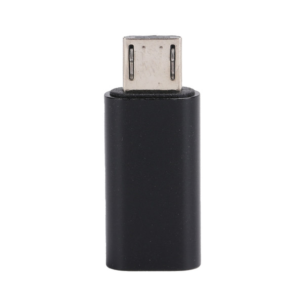 TypeC Adapter Converter Female to Micro Male Mobile Phone Data Line USB Charging(Black )
