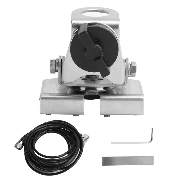 K3‑66 Stainless Steel Car Antenna Holder Hatchback Mounting Bracket for Automobile Radio