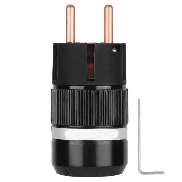 Monosaudio Pure Copper Power Plug IEC Connector AC Power Connector Plug  100‑