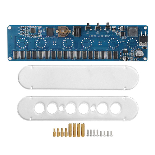 STM8S005 DC Control Circuit Board 12V Electronic IN14 Digital Tube LED PCBA RGB Chip with Acrylic Shell