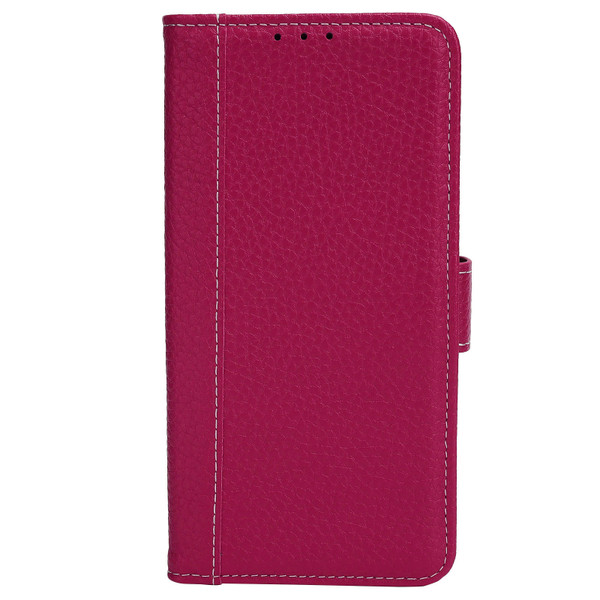Mobile Phone Covers Shockproof Full Body Leather Case for Samsung S21 FE with Card SlotRed