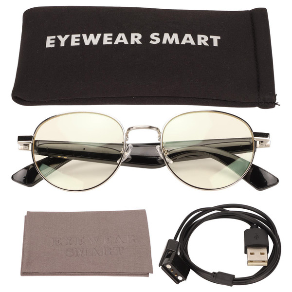 Smart Glasses Stereo IPX4 Waterproof Open Ear Headphone Bluetooth Wireless Music Glasses for Driving Travel