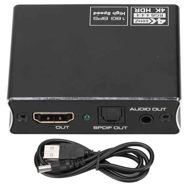 60hz Optical Fiber Audio Splitter Stereo Audio Stable Performance Audio Extractor