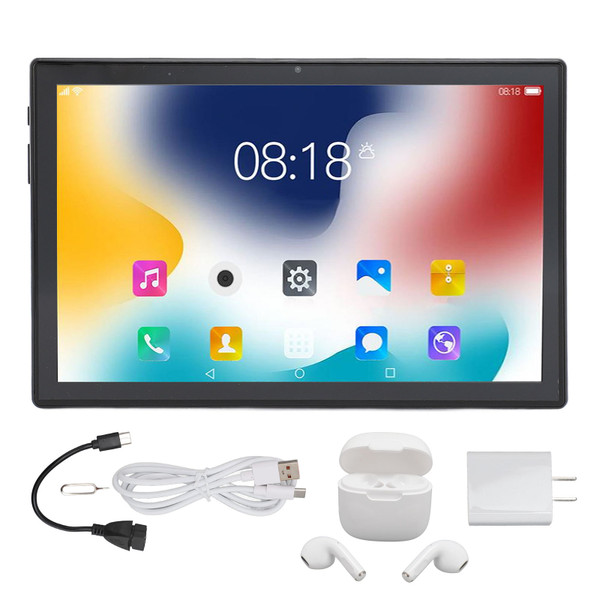 10.1 Inch Tablet 8GB RAM 256GB ROM Ten Core 8MP 21MP Camera Type C Charging Office Tablet with BT Earbuds