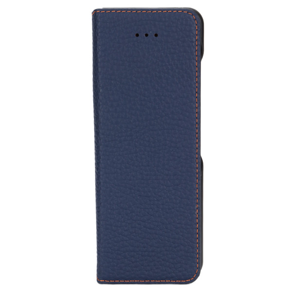Protective Leather Case Elegant 360° Protection Classic Litchi Texture Leather Case for SamsungDark Blue