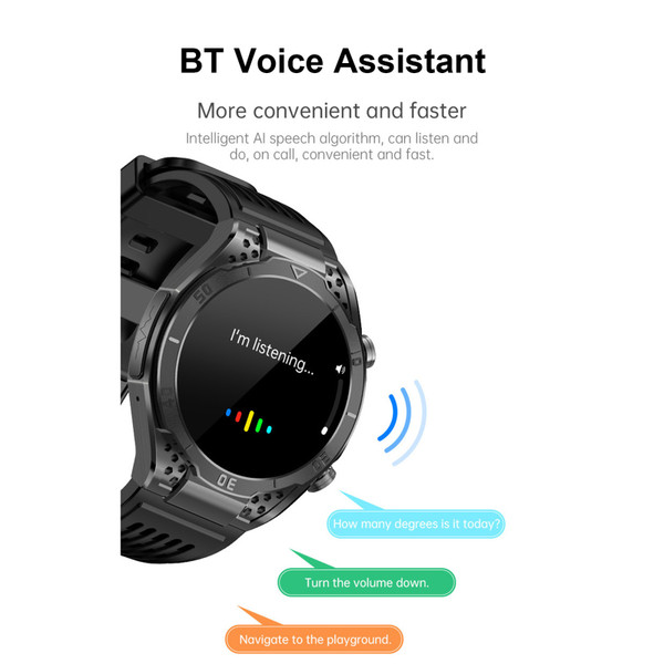 Smartwatch 1.43 Inch AMOLED BT Talk Water Resistant Built in 250mAh Battery Sports Bracelet