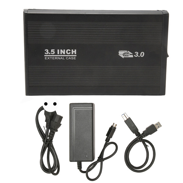 3.5in Desktop External Hard Drive 5Gbps USB 3.0 Interface Plug and Play Mobile Hard Drive for PC TV Desktop Laptop 100‑240V 8TB EU Plug