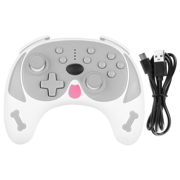 Gamepad with Joystick Wireless Gaming Controller with Dual Motors Vibration for SwitchGray