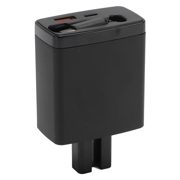 PD 95W Retractable Phone Charger Type C Fast Charge Electric Scooter Phone Charger for Outdoor Cycling Black