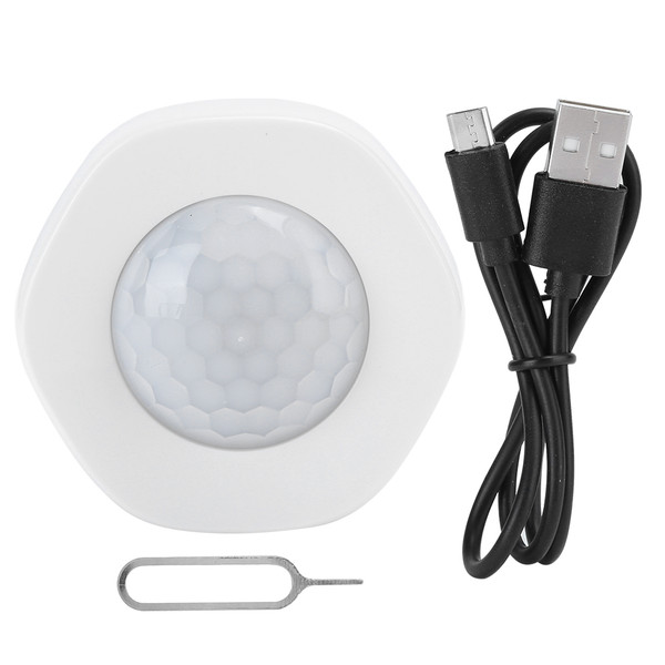 YPI21 Chargeable Intelligent WiFi Infrared Motion Sensor PIR Sensor for Home Security