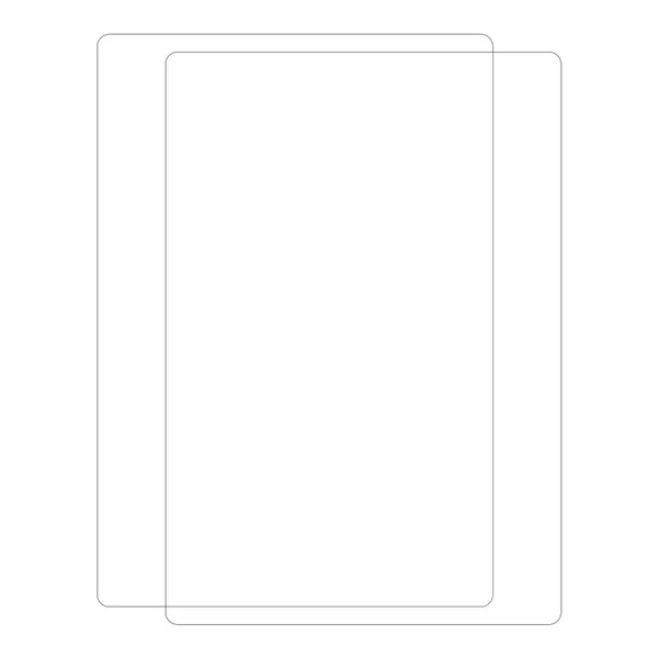 2 Pcs Tablet Screen Protector 2.5D Arc Edge Seamless Fitting Sensitive 10.2 Inch Tempered Glass Film for IOS Pad 7 8 9