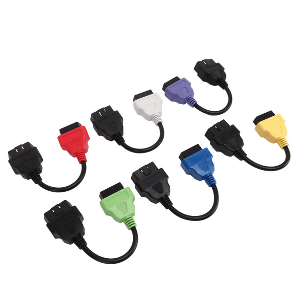 6 Pcs For MultiECUScan Adapter Cable OBD2 Diagnostic ECU Scan Tool Cable Replacement for Fiat
