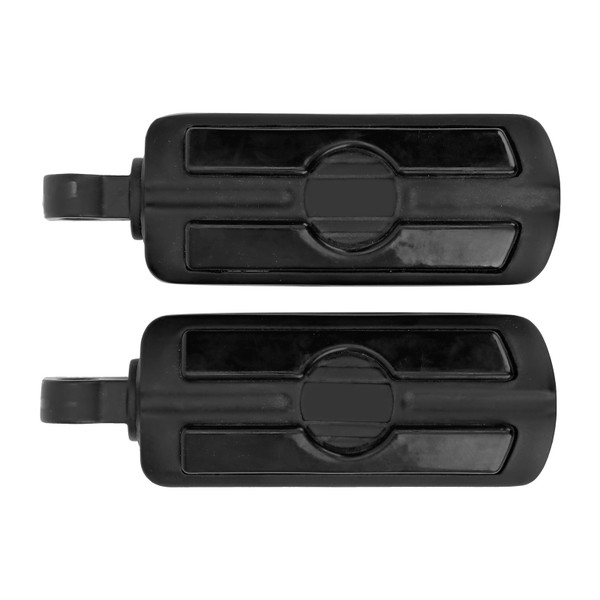 1 Pair Motorcycle Footrest Footpegs NonSlip Foot Pegs Motorbike Upgrade Accessories(Black )