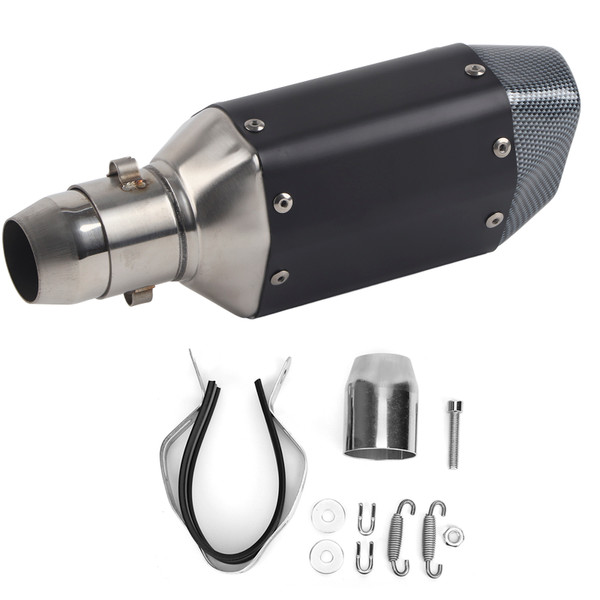 Universal Short Exhaust Muffler Pipe Motorcycle Modified 38‑51mm Stainless Steel
