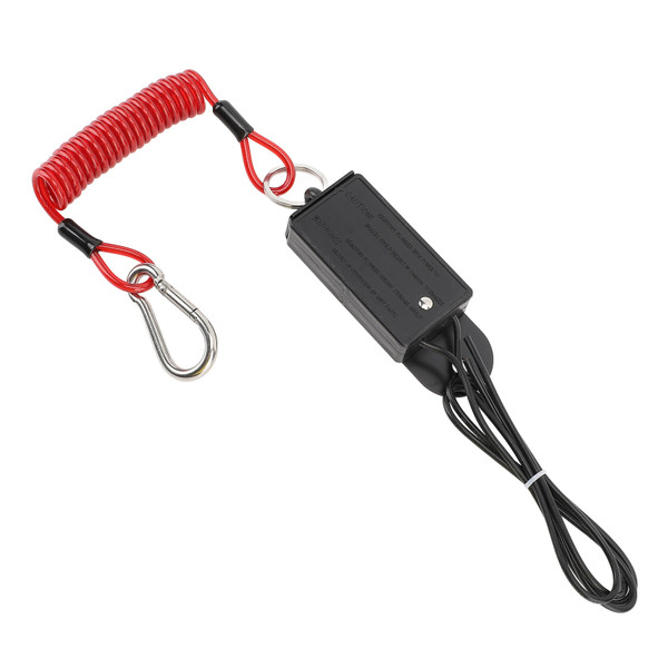Trailer Breakaway Switch with 4ft Coiled Cable Safer Towing High Temp Resistance for RV Camper Trailer