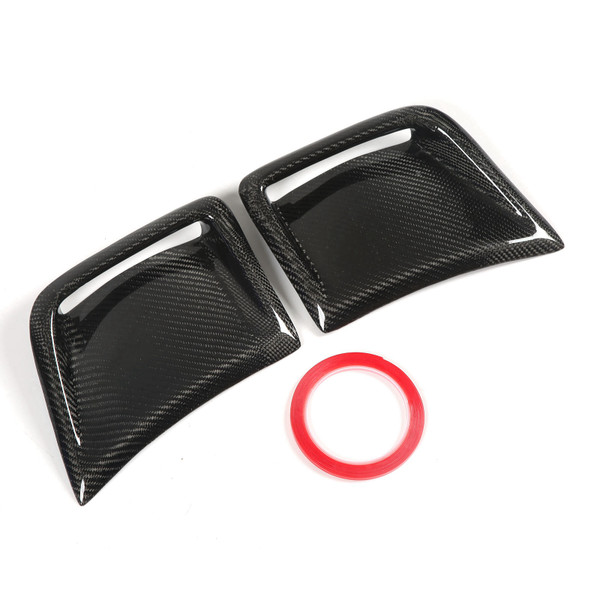 Carbon Fiber Front Bumper Side Vent Cover Replacement for STI WRX GRB Wagon 10th 2008‑2014
