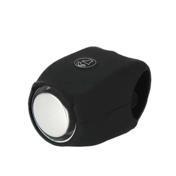 Bicycle Handlebar Horn Bike Bell 120dB 5 Ringtones Switched Waterproof Silicone 10mAh Battery for CyclingBlack