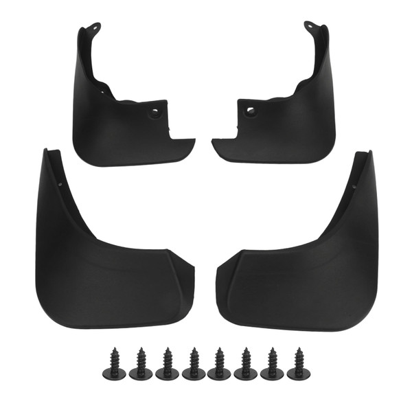 4pcs Mud Flaps Protective Weather Resistant Front Rear Side Splash Guards Replacement for Toyota Yaris 2007 to 2013 Sedan