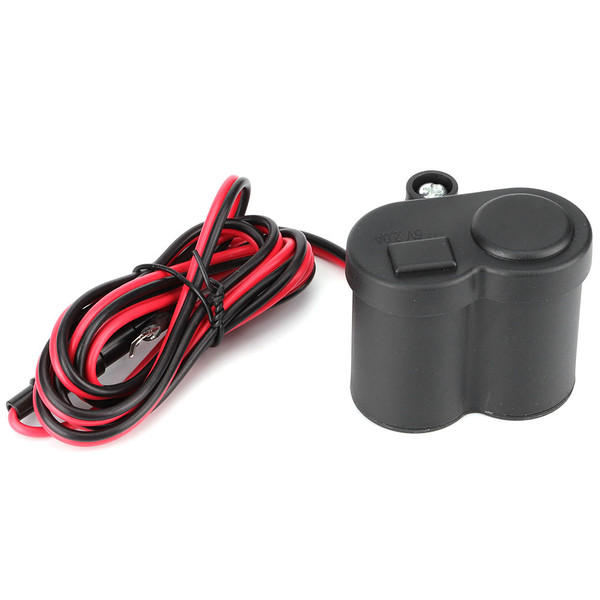 1x Motorcycle Bike 12V Cigarette Lighter USB Power Adapter Charger for Phone GLF