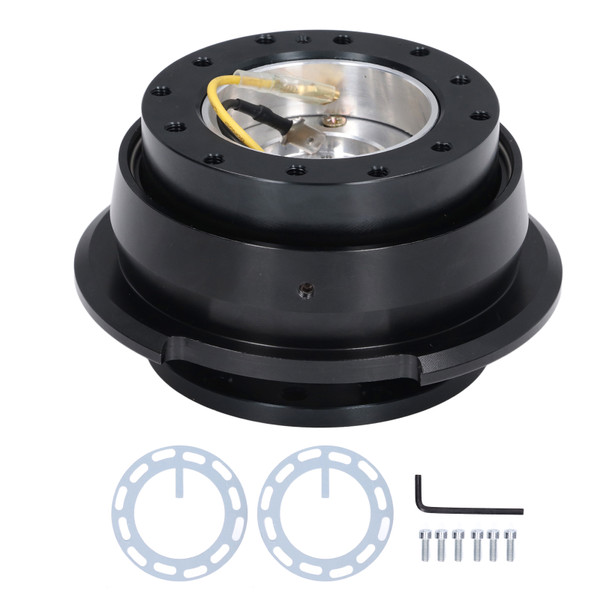 Universal 6 Hole Metal Steering Wheel Quick Release Hub Adapter for Car Modification