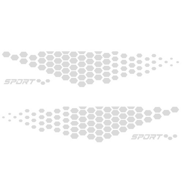 2pcs Universal Body Sticker Car Door Stickers Cell Type Decal Waterproof Decal Car Exterior Accessories