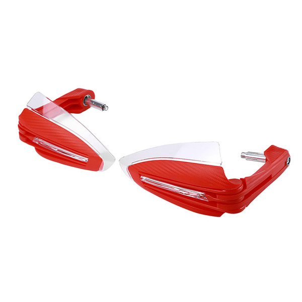 2Pcs Universal Motorcycle Handguard Windproof Handle Protector with DRL and bar End Plugs For ATV Off-Road Motorbike