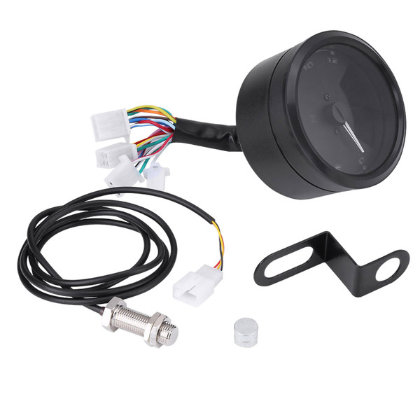 12000RMP LCD Digital Speedometer Tachometer Gear Indicator for Motorcycle Scooter ATV