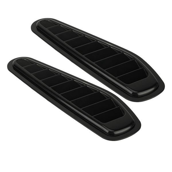 2pcs Car Air Flow Intake Decorative Scoop Bonnet Vent Hood Cover Universal