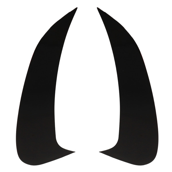 2pcs Rear Bumper Air Vent Spoiler Left Right Glossy Black Replacement for Mercedes‑Benz C‑Class W206