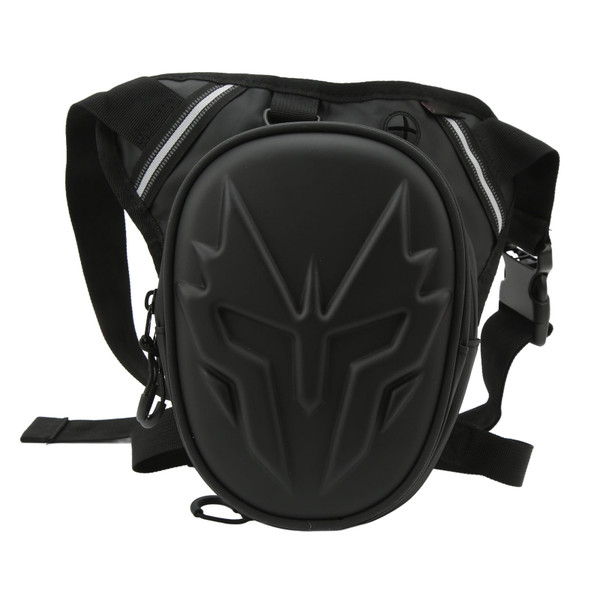 Motorcycle Leg Bag PVC Matte Drop Leg Pouch Multifunctional Thigh Packs for Ourdoor Black