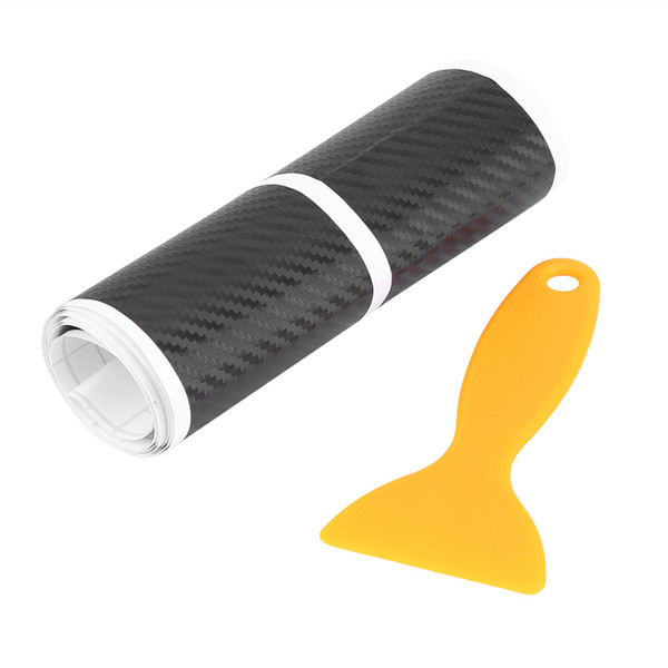 4pcs Carbon Fiber Anti Scratch Car Door Sill Sticker Scuff Plate Cover Panel Step Protector