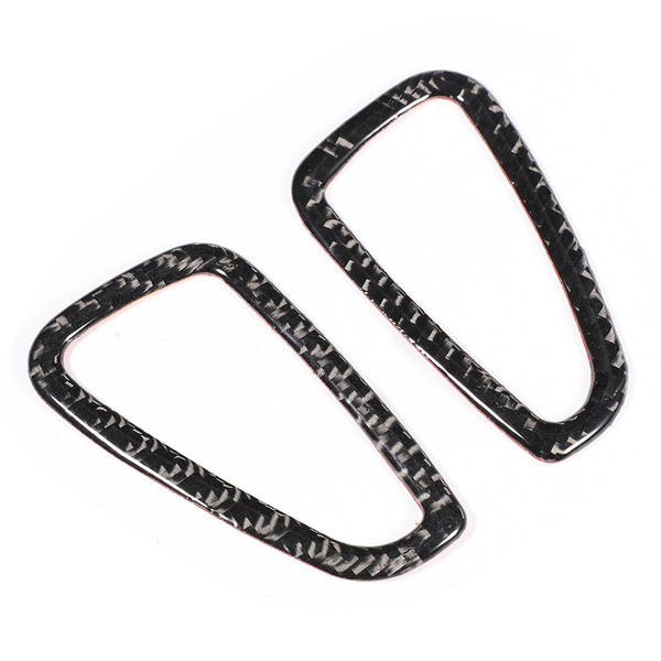 2pcs Dashboard A/C Vent Frame Air Outlet Cover Carbon Fiber Trim Fits for Chevrolet Camaro 2017-2019