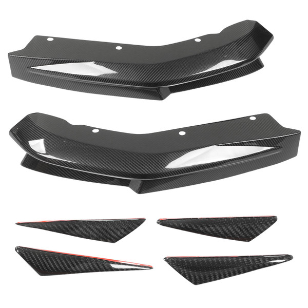 2PCS Car Rear Bumper Diffuser Carbon Fiber Rear Bumper Lip Splitter Replacement for M3 M4 G80 G82 2020 and Later