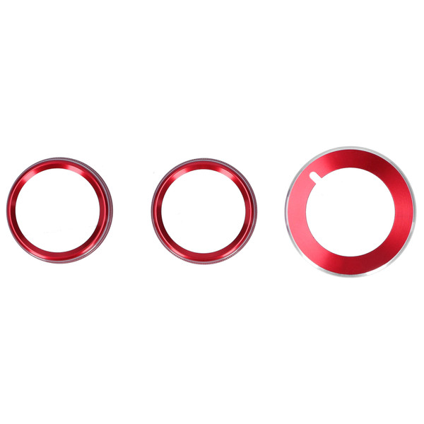 3pcs Air Conditioning Button Rings Headlight Knob Trims Decoration Fit for Ford Mustang 2015‑2020