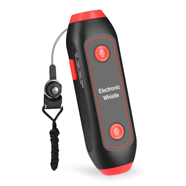 Electronic Whistle Handheld Electric Whistle with Lanyard SOS Light Flashlight for Coaches Referees P.E. Teacher