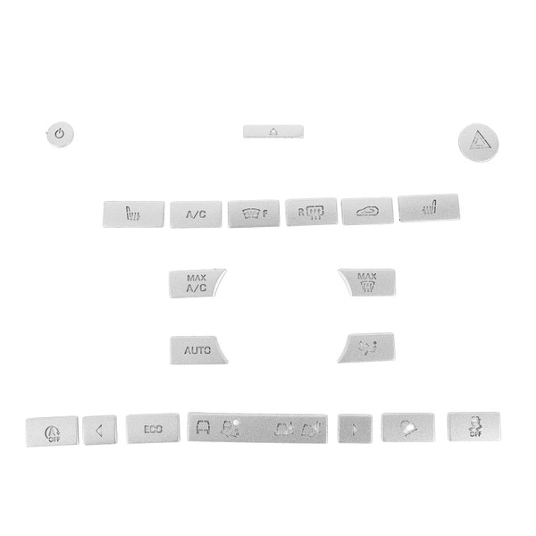 20pcs AC Button Terrain Mode Switch Sticker Set Trim Cover Fit for Land Rover Discovery Sport 2016‑2019