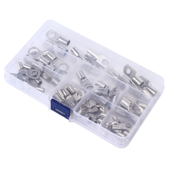65pcs Heavy Duty Battery Cable End Copper Wire Lugs Terminal Connectors for Vehicle Boat Marine