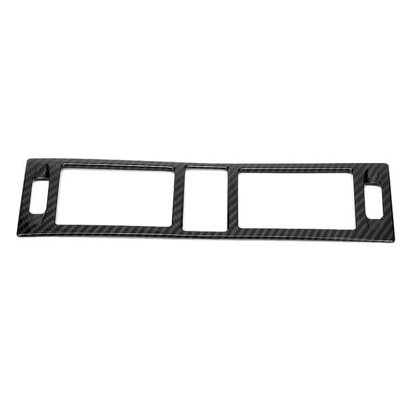 Carbon Fiber Style Center Control Outlet Air Vent Frame Trim Fits for Mercedes Benz C Class W204 2007-2010