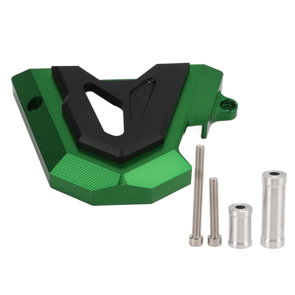 Front Sprocket Cover Protector Guard Aluminum Alloy Replacement for NINJA250/300 2013‑2017Green