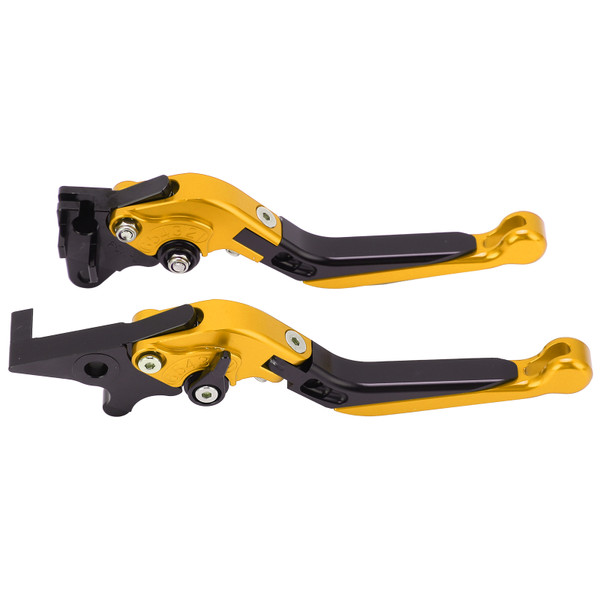 Pair Motorbike Brake Clutch Levers CNC Aluminum Alloy Replacement for PCX 125/150 (drum Brake Version) ALL YEARGold