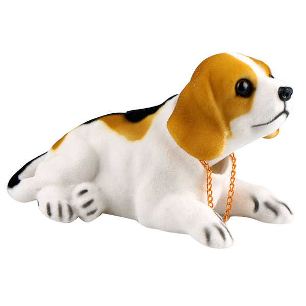Car Dog Ornaments Shaking Head Cute Cartoon Animal Figures Decorations for Dashboard Desk Coffee Table Type1