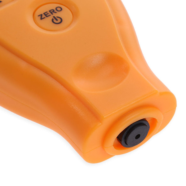 Paint Thickness Gauge Meter Coating Thickness Gauge Paint Depth Gauge Meter with Backlight LCD Display(Orange)