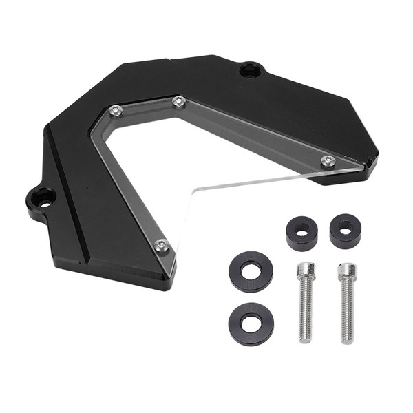 Motorcycle Front Sprocket Cover CNC Aluminium Alloy Chain Guard Protector Replacement for MT‑09 FZ09 2013‑2017Black