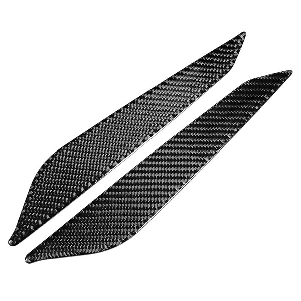 2pcs Carbon Fiber Car Center Console Gear Side Panel Trim Sticker Fit for Audi A4 B9 2017-2019