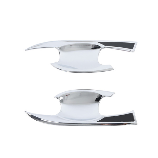 4Pcs Car ABS Door Handle Bowl Cover for Yaris VIOS XP150 2019‑2022(Silver)