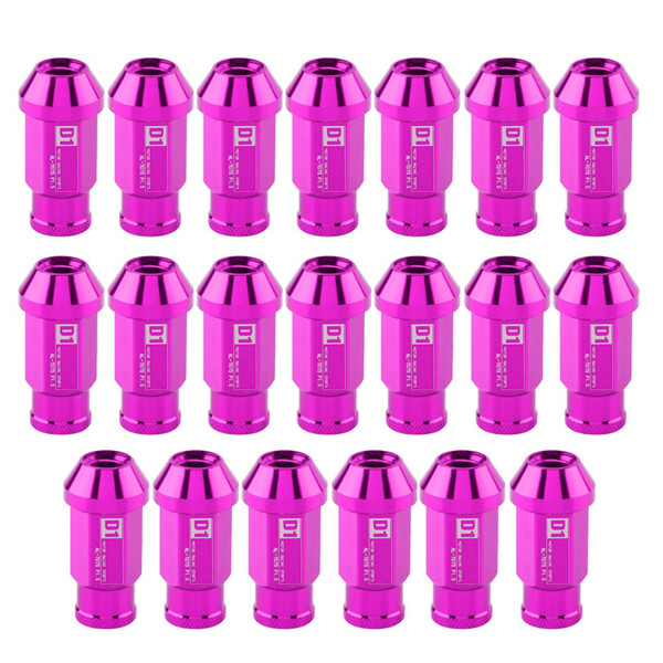 Car Tire Screw Racing Wheel Aluminum Nut M12X1.5 (Purple)