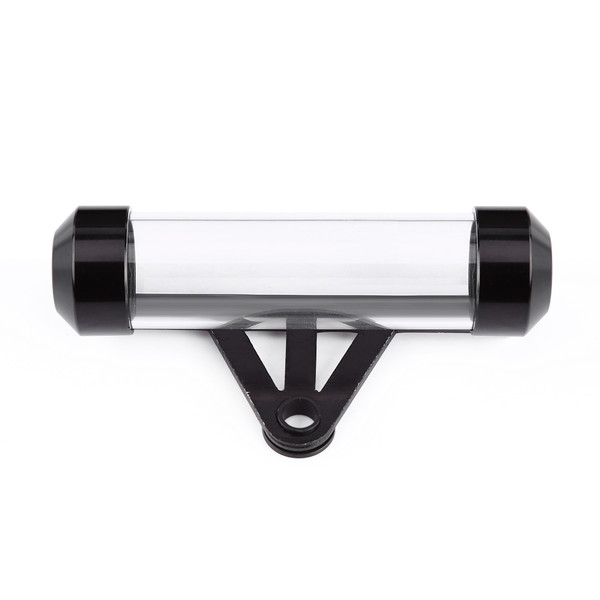 Universal Motorcycle Motorbike Secure Tax Disc Tube Cylindrical Holder Frame Waterproof Black