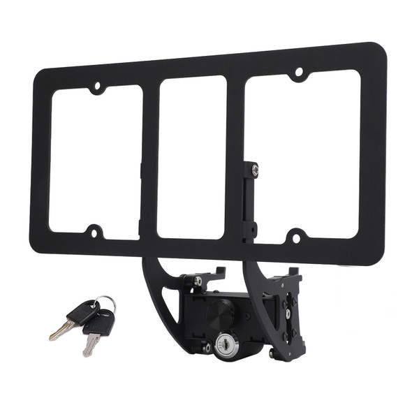 Lockable License Plate Holder Aluminium Alloy Bumper Car Tag Frame Holder Adapter