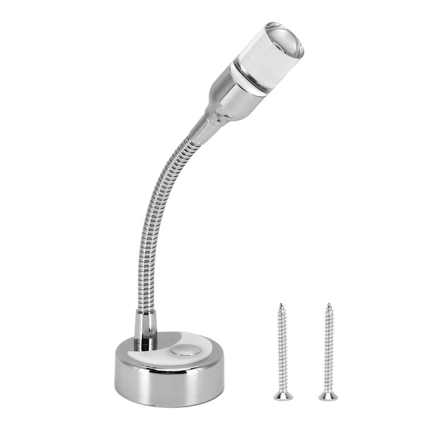 RV Reading Light 360° Rotation Touch Switch 3000K 173LM 3W DC12V LED Night Decorative Lighting for Yachts Boats
